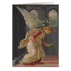 Religious Christmas Cards Boxed Holiday Cards Christmas Greeting Cards and Envelopes Museum Art The Annunciation by Granacci with Inside Text, Box 15 with Envelopes
