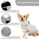 Dog Anxiety Jacket, Skin-Friendly Calming Shirt for Dogs- Dog Coat for Thunder, Fireworks and Separation - Keep Pet Calm Without Medicine & Training, Anti Anxiety Vest for Dogs (Light Grey, L)