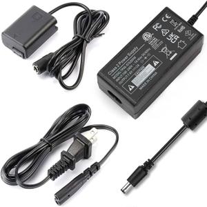 NP-FW50 Dummy Battery AC-PW20 Power Adapter Kit for Sony ZV-E10 Continuous Power Supply for A6000 A6100 A6300 A6400 A6500 A5000 A5100 A7 A7II A7R A7S A7RII A7SII, RX10 II III IV Cameras