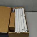 IFELS 2 Pack Heavy Duty Curtain Rods for Windows 72 to 144 Inch, 1 Inch White Curtain Rods Set of 2 Pack for Outdoor, Farmhouse, Bedroom, Adjustable Easy Install Curtain Rods (A2, White, 30"-150"-2Pack)