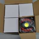 Lichamp 4 Pack Camping Lanterns Rechargeable and Battery Powered, Dual Power Source and 4 Mode Lantern Flashlight COB Camp Light for Power Outages, Camping Supplies and Home Hurricane Supplies, E4BK