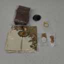 9 Pcs Pirate Costume Accessories Women Pirate Bandanas Head Scarf Renaissance Corset Belt Pouch Eye Patch Jewelry Medium