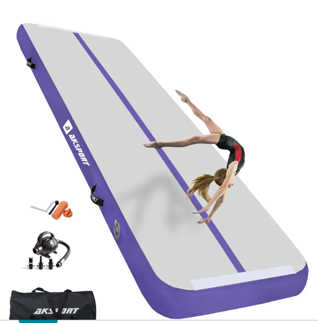 VIYAU Air Tumbling Mat Tumble 10ftx3.3ftx4inch, Purple