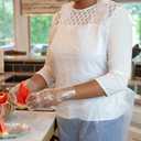 KLEEN CHEF 525 PCS Plastic Disposable Gloves Medium | Clear Disposable Gloves for Food Prep, Cooking, Cleaning, Food Handling (X-Large)