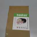 haakaa Muslin Burp Cloths for Baby, 100% Organic Cotton, Large 22.8''x11.4'', 2pcs (Wheat + Seafoam)