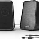 ROSON Computer Speaker, Compact Size Speaker with Headphone Jack, Enhanced Bass and Volume Control, Stereo 2.0 USB Powered 3.5mm Aux Multimedia Speakers for Laptop/Desktop/Tablets/Phone