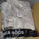 6x9 Area Rug Living Room Rugs - Washable Neutral Modern Abstract Soft Thin Large Rug Indoor Floor No Slip Rug Carpet for Bedroom Under Dining Table Home Office Decor - Brown Grey