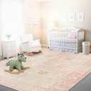 Istana 9x12 Area Rug - Pink 9 x 12 Area Rugs for Living Room - Foldable 9x12 Rugs for Bedroom/Living Room Rug - Stain Resistant Washable Rugs - Eco-Friendly Area Rugs