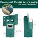 Mofeez Outdoor 4x4 Compound Angle Brackets for Deer Stand Hunting Blinds Shooting Shack (Green, Set of 4)