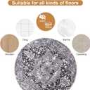 Recliner Chair Mat, Non-Skid Round Furniture Pad, Recliner Pads for Hardwood Floors, Circular Small Circle Rug Pad, Furniture Pad 31.5inch Diameter Low Pile Heavy Duty Non-Slip Multi-Purpose Rug