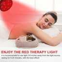 Red Light Therapy Bulb-18 LEDs Lamp for Body and Face with 660nm Red and 850nm (Invisible to Naked Eyes) Infrared Light Therapy Device for Skin-Only Lamp