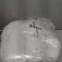 Royoliving Premium Feathers Down Duvet Insert Comforter Twin Size All Season Medium Warmth White 100% Cotton Cover with Corner Tabs (68x90, 35 oz)