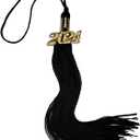2024 Graduation Tassel with 2024 Gold Charm, Tassels Graduation, Graduation Gift, Tassel for Graduation Cap, Tassel Suitable for Graduation Hat, Black