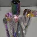 Rainbow Kitchen Utensils Set,13 Pieces Stainless Steel Cooking Utensils Set With Titanium Rainbow Plating,Kitchen Tools Set With Utensil Holder For Non-Stick Cookware Dishwasher Safe (13 Packs)