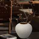 Ceramic Farmhouse Large Flower Vase,6.8 Inch Decor Terra Cotta Pottery Vase Boho Ceramic Rustic Vase for Home Decor Living Room Entryway Table Centerpiece Decor, Terracotta Vases, Wedding, Gifts