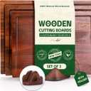 Walnut Wood Cutting Boards for Kitchen, 3 PCS Wooden Cutting Board Set with Holder Large to Small, Chopping Board Set with Deep Juice Grooves, Non Toxic Serving Tray, Perfect Mother's Day Gifts