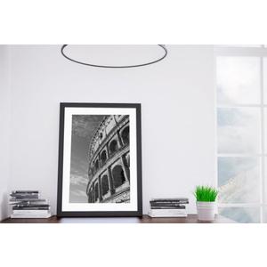Vittanly 18x24 Picture Frame with Plexiglass - Large Black Poster Frame for Wall Display - Includes 16x20 Mat, Made of Durable PVC Design - 1 Pack