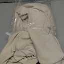 H.VERSAILTEX Armless Accent Chair Covers Thick Velvet Armless Chair Slipcovers High Stretch Chair Covers for Living Room Hotel Machine Washable Furniture Protector with Elastic Bottom, Ivory