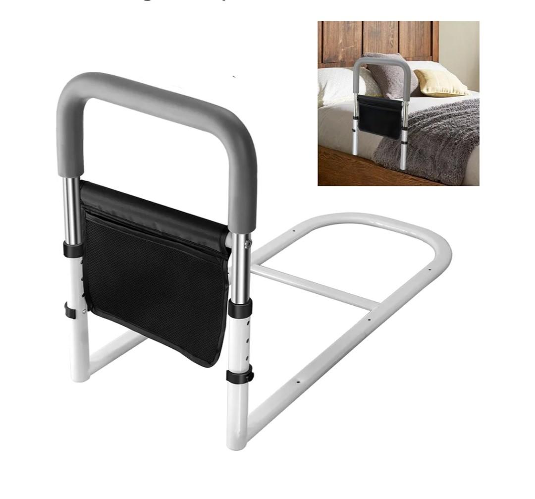 Bed Rails for Ederly Adults Safety, Adjustable Height Bed Assist Rails for Seniors Fall Prevent Grab Bar Fits King Queen Full Twin Bed