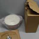 6 Quart Dutch Oven Enameled Cast Iron with Lid - Big Dual Handles - Oven Safe up to 500F - Classic Round Pot for Versatile Cooking Pink