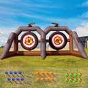 OZIS Inflatable Axe Throwing Game Inflatable Ball Toss Target Dart Board for Backyard School Team Birthday Party Events Outdoor Indoor