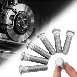 6PCS 1/2"-20 UNF Trailer Wheel Studs Compatible with Dexter/Lippert 2000-7000 lb Axles,Grade 12.9 Trailer Wheel Bolts Length 2.11"/Head 0.73"/Spline 0.56",Sturdy Wheels Lug Stud
