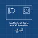 Broan-Nutone Bathroom Exhaust Fan, 50 CFM Modern Grille, Energy Star Fan, 2.0 Sones