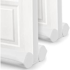 2 Pack Under Door Draft Stopper - Bottom Door Gap Filler & Seal - Windproof Coating Cover - Fits 30 to 36 Door - Block Noise, Sound, Hot Air, Light, Wind - Easy Install Draft Blocker - White