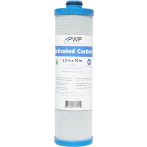 RV Water Filter Activated Carbon Block Push-Nipple Cartridge OEM 2.5 x 10" for RCS/FR1 Housing Replaces KW1 and FRE-10-BN