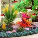 Halatool 4LB Green Aquarium Gravel for Fish Tank 0.35"- 0.6" Natural Landscaping Pebbles for Decorations Small Succulent Rocks for Indoor Outdoor Plants DIY Crafts & Vase Filler