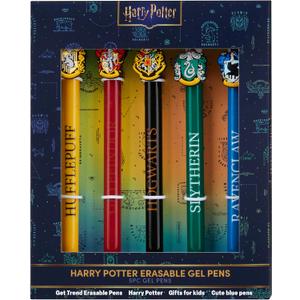 Get Trend Harry Potter 5pcs Erasable Gel Ink Pens Cute Writing Pens for Kids Fun Stationery Set Kawaii Journaling Supplies Gift Set Cool Pen Gifts for Kids (Harry Potter)