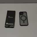 TOCOL Magnetic for iPhone 14 Case, Compatible with Magsafe, Upgraded Full Camera Protection, Drop Protection, Translucent Matte Back Bumper Phone Cover 6.1-Inch (Black)