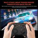 DAREU H101X Wireless Gaming Controller for PC Windows,IOS,Steam,Mac OS,Android and TV,Gamepad with Dual-Vibration One Click Wake up Function (Black)