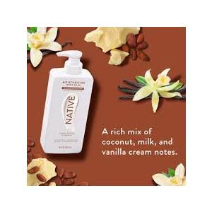 Native Moisturizing Body Wash Contains Naturally Derived Ingredients | for Women & Men, Sulfate, Paraben, & Dye Free Leaving Skin Soft & Hydrated | Cocoa Butter & Vanilla 18 oz