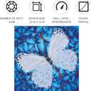 DIAMOND DOTZ Flutterby White Diamond Painting Kits for Adults - Diamond Art Kits a Relaxing Creative Craft Kit with Dotz Gems 12x12