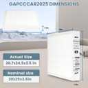GAPCCCAR2025 Replacement Air Filter Compatible with Bryant/Carrier Infinity 20" x 25" MERV 15 Air Purifier Cartridge Part #GAPCCCAR2025, 2 Pack