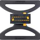 Melnor 65131AMZ MiniMax Turbo Oscillator Sprinkler, 4000 sq. ft., 4-Way Adjustable, Quick Connect Bundle, Black, Yellow