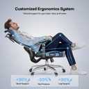 Marsail Ergonomic Office Chair with 6D Armrests, Ergonomic Chair with 3D Adjustable Headrest, Slide Seat, Lumbar Support, and 4-Position Tilt Lock – Big and Tall Office Chair with 330 lbs Capacity, Oversized