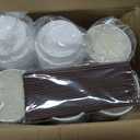 JOLLY CHEF 16 oz Coffee Cups with Lids 100 Pack, Disposable Hot Paper Coffee Cups with Lids, Sleeves and Stirrers for Christmas, Thanksgiving, Party