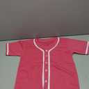 Youth Button Down Plain Baseball Jersey, Blank Softball Team Uniform, Hip Hop Hipster Short Sleeve Active Shirts, Size: 10 Years