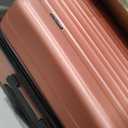 Amazon Basics 30" Hardside Large Checked Luggage, Expandable For Up to 15% More Space, Scratch-Resistant Surface, Four Multi-directional Wheels, Rose Gold