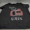 Trailer Park Queen, Funny Girl RV Camping T Shirt T-Shirt (3XL, Black)