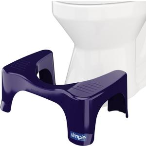 Squatty Potty Simple Bathroom Toilet Stool, Deep Purple 7", Ergonomic Stool – Posture Enhancing Bathroom Footrest for Improved Digestion & Constipation Relief
