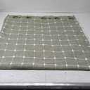 Modern Waterproof Plaid Shower Curtains with Tassel for Bathroom, 72" x 72", Sage