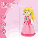 Princess Peach Plush Toy Princess Peach Doll Collection Mario Plush Stuffed Animals Toys 10 Inch (Pink Sweet Gift for Mario Fans