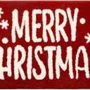 Nymphia Christmas Bath Mat, Christmas Bathroom Decor, Red Bathroom Rugs, Extra Soft and Absorbent Cute Holiday Decorative Bath Rugs Non-Slip Machine Washable 20 x 32 Inch