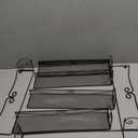 Deco Brothers Wall Mount Single Tier Mesh Spice Rack, 4 Pack, Bronze