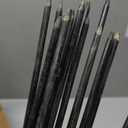 21ft X 13in Animal Barrier Fence, 15 Panels No Dig Fence for Dogs Rabbit, Anti Digging Defense Barrier Garden Edging Border, Rustproof Metal Arched Decorative Garden Fencing for Outdoor, Yard, Lawn (Black)