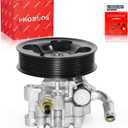 PHOBOOS Power Steering Pump Compatible with Lexus ES350 2007-2012, Toyota Avalon 2005-2012/Camry 2007-2011, V6 3.5L, with Outlet & Pulley, Smooth Steering, Low Noise, High Durability, Ref. 21-5498