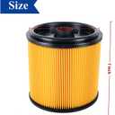 2 Pack Standard Cartridge Filter & Retainer Kit, Compatible with Vacmaster VCFS & Hart ShopVacs, Universal Fit for Most 5-20 Gallon Wet/Dry Vacuum Cleaners